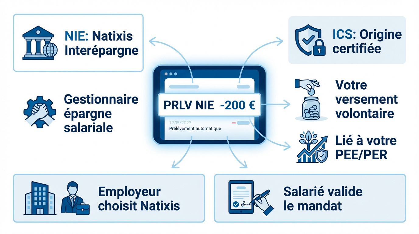 Explication du libell&eacute; de pr&eacute;l&egrave;vement Natixis Inter&eacute;pargne sur un relev&eacute; bancaire